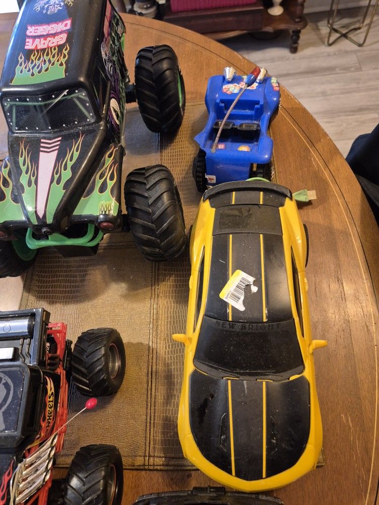 Five Remote control cars