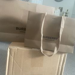 Authentic Burberry paper Shopping bag 