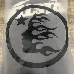 black hell star hoodie (large)