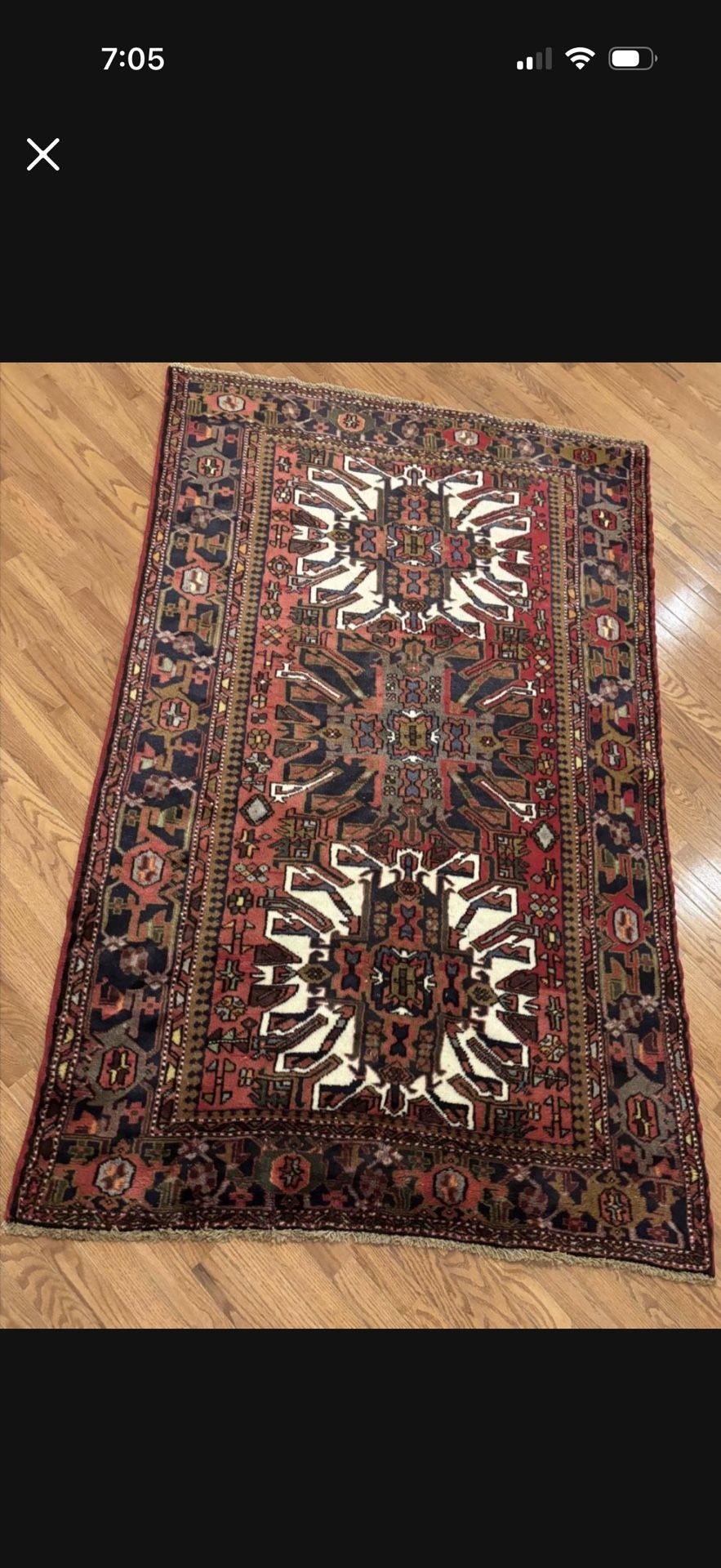 1920’s Persian Hamadan Rug 5x7