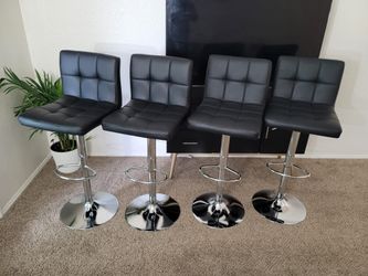 4 Black Barstools_Brand New Packed Unassembled