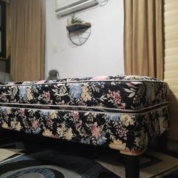 Twin Bed, Mattress And Box Spring, With Legs, Very Clean