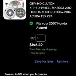 Clutch Kit For 2007 Honda Accord 
