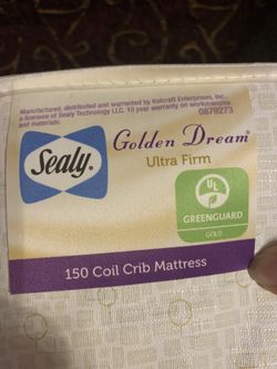 Sealy golden dream ultra firm sales crib mattress