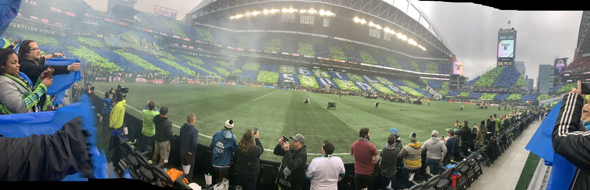 3 Front Row sounders Vs Houston