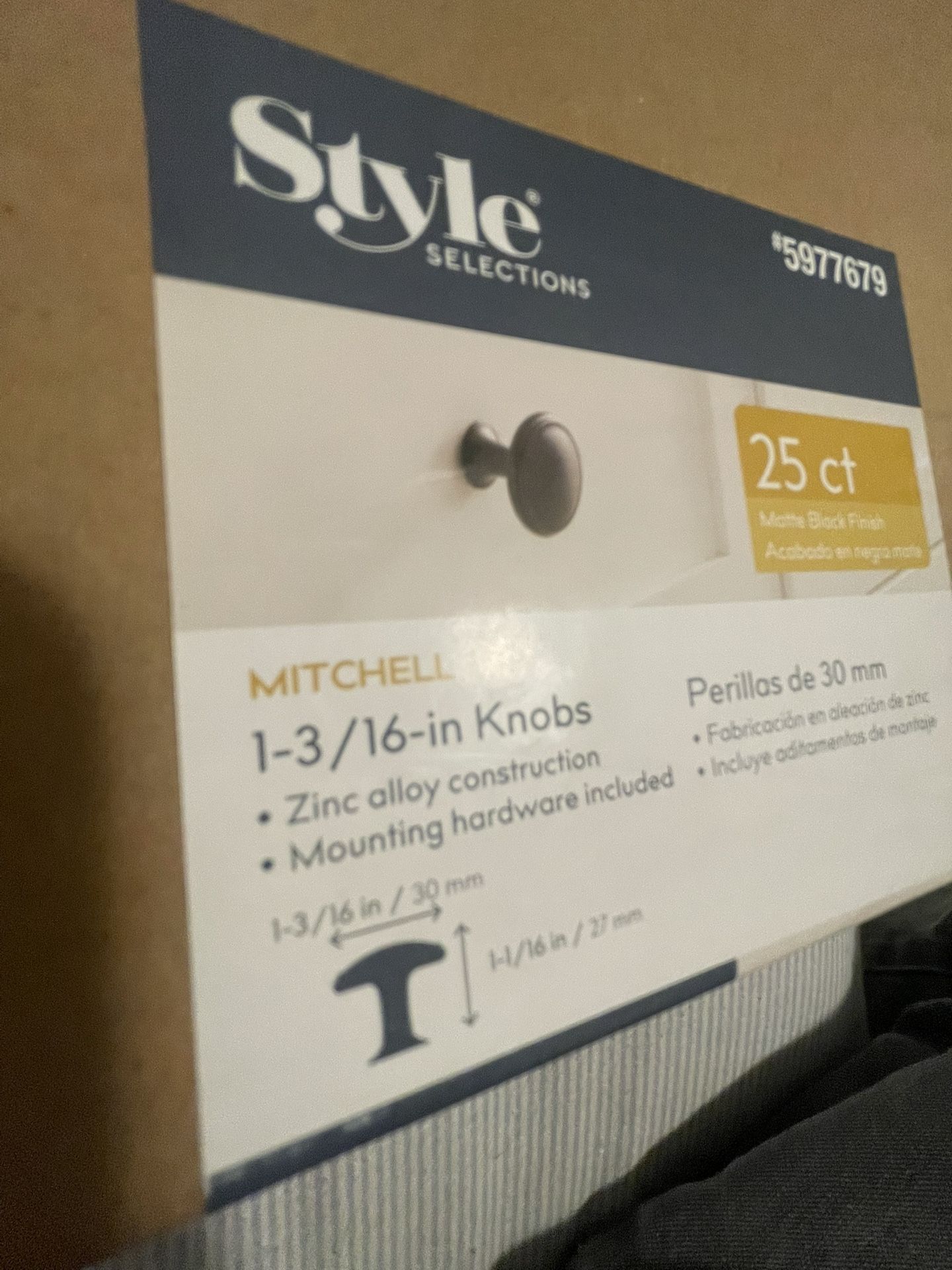 Knobs New Black Great Deal 25 In Box New