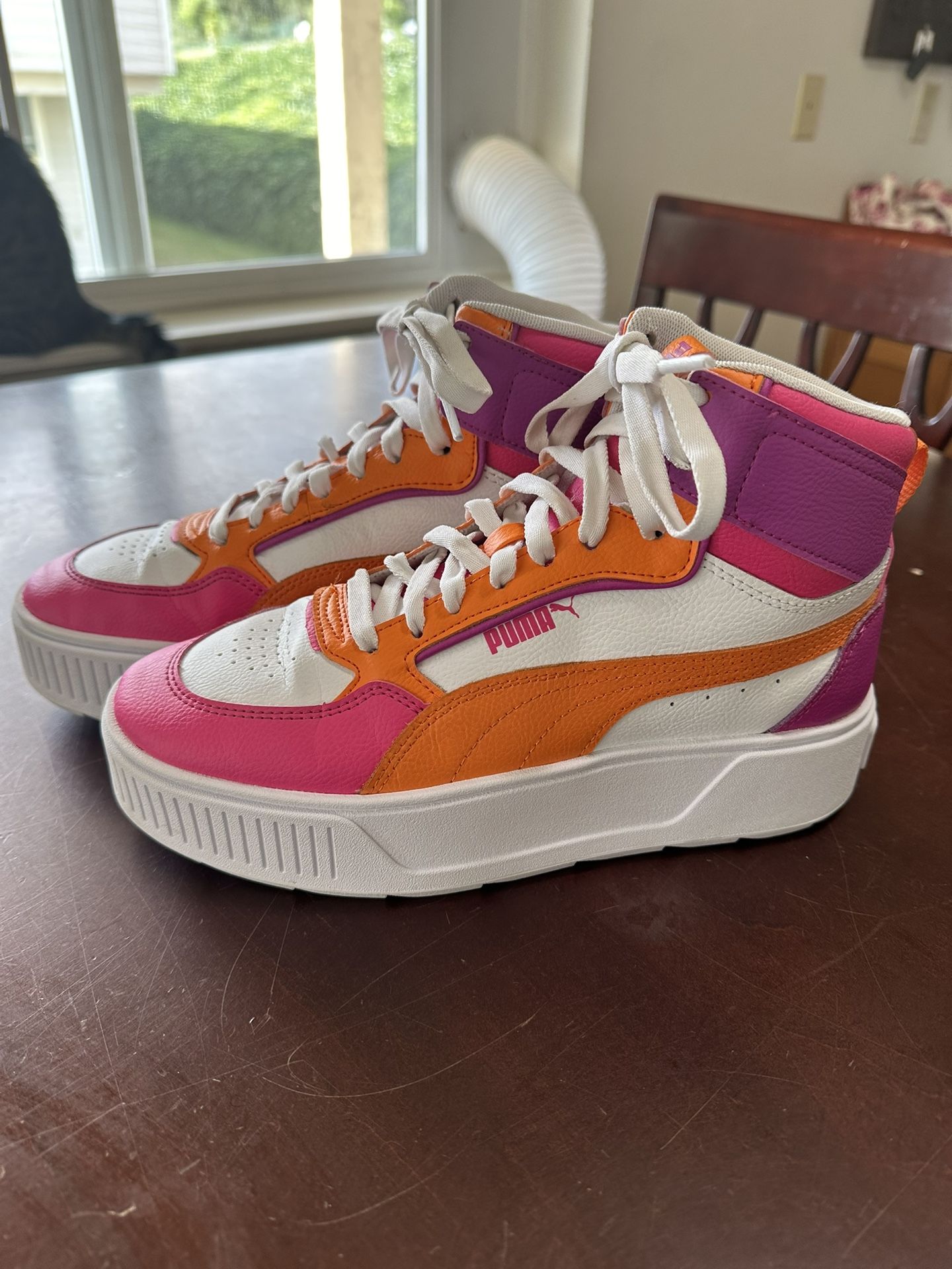 Youth Big Girls Colorful Puma Platform Shoes Size 6.5