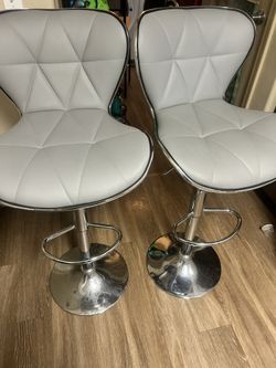 2 Grey Bar Chairs