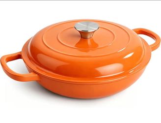 3 Quart Enameled Cast Iron Braiser