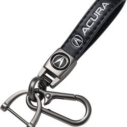 Leather Keychain, Suitable for Acura Series, Durable and Scratch Resistant, Pink
