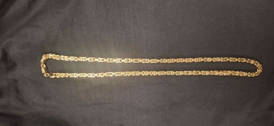 Gold-Tone Byzantine Link Chain Necklace