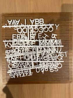 Wooden letter board sign