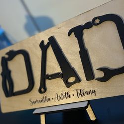 Father’s Day Gift “DAD” Sign