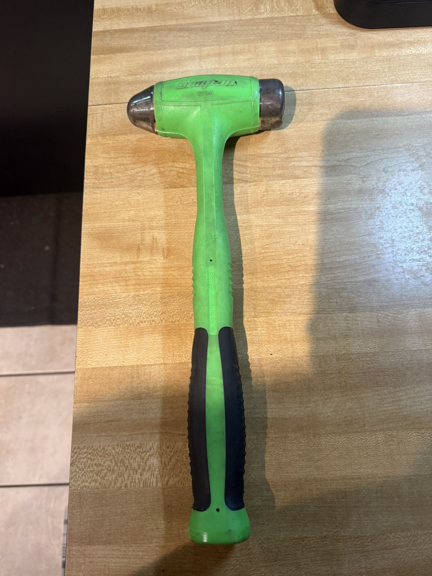 Snap-on Tools 40oz Dead Blow Ball Peen Soft Grip Hammer USA $100 firm