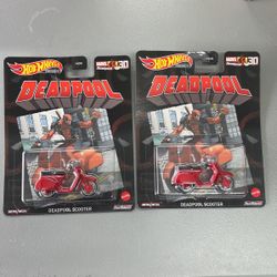 Deadpool Scooter Hotwheels Marvel Xmen Premium