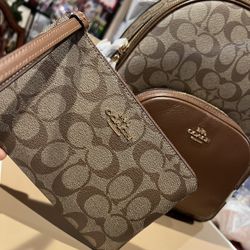 Set Mochila y Cartera Coach Original Nueva 