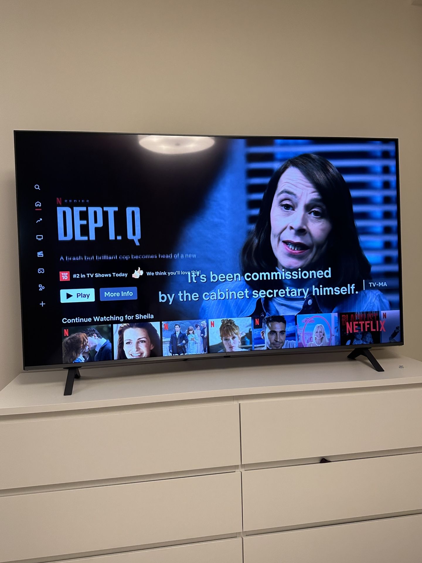 LG 65” 4K Smart TV – Great Condition + Remote (Pickup Only)