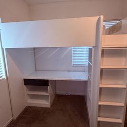 Ikea Loft Bed Frame with storage