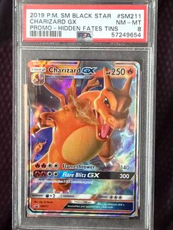 PSA 8 Charizard GX SM211 Hidden Fates Promo