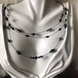 Vintage IONG Signed Cable Collar Chocker Necklace 