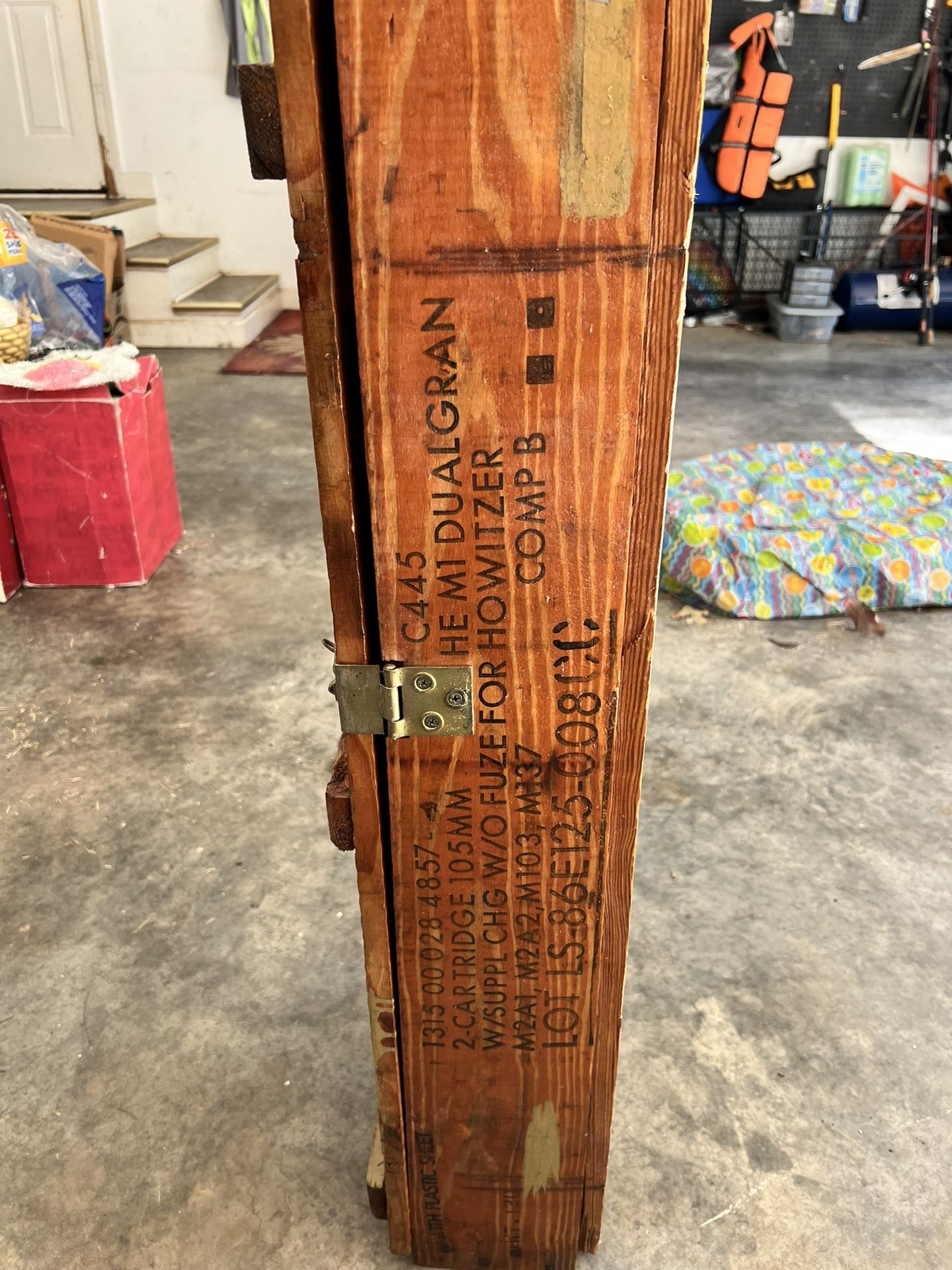 Howitzer Wood Ammo Crate 1986-Milan Co
