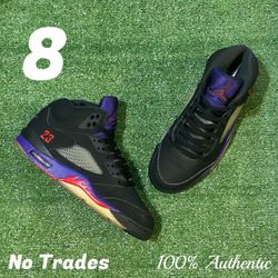 Size 8 Air Jordan 5 Retro “Raptors Custom (Top 3)” 🍇 