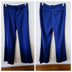 Size 6 The Limited Cassidy Fit Royal Blue 100% Polyester Dress Pants with Flared Bell Bottom Legs. Pre-owned in excellent condition. No rips, stains o