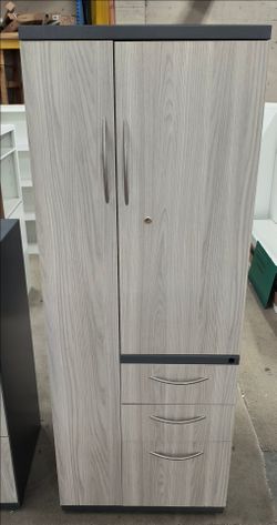 Wardrobe cabinet, gray, 24 x 24 x 64