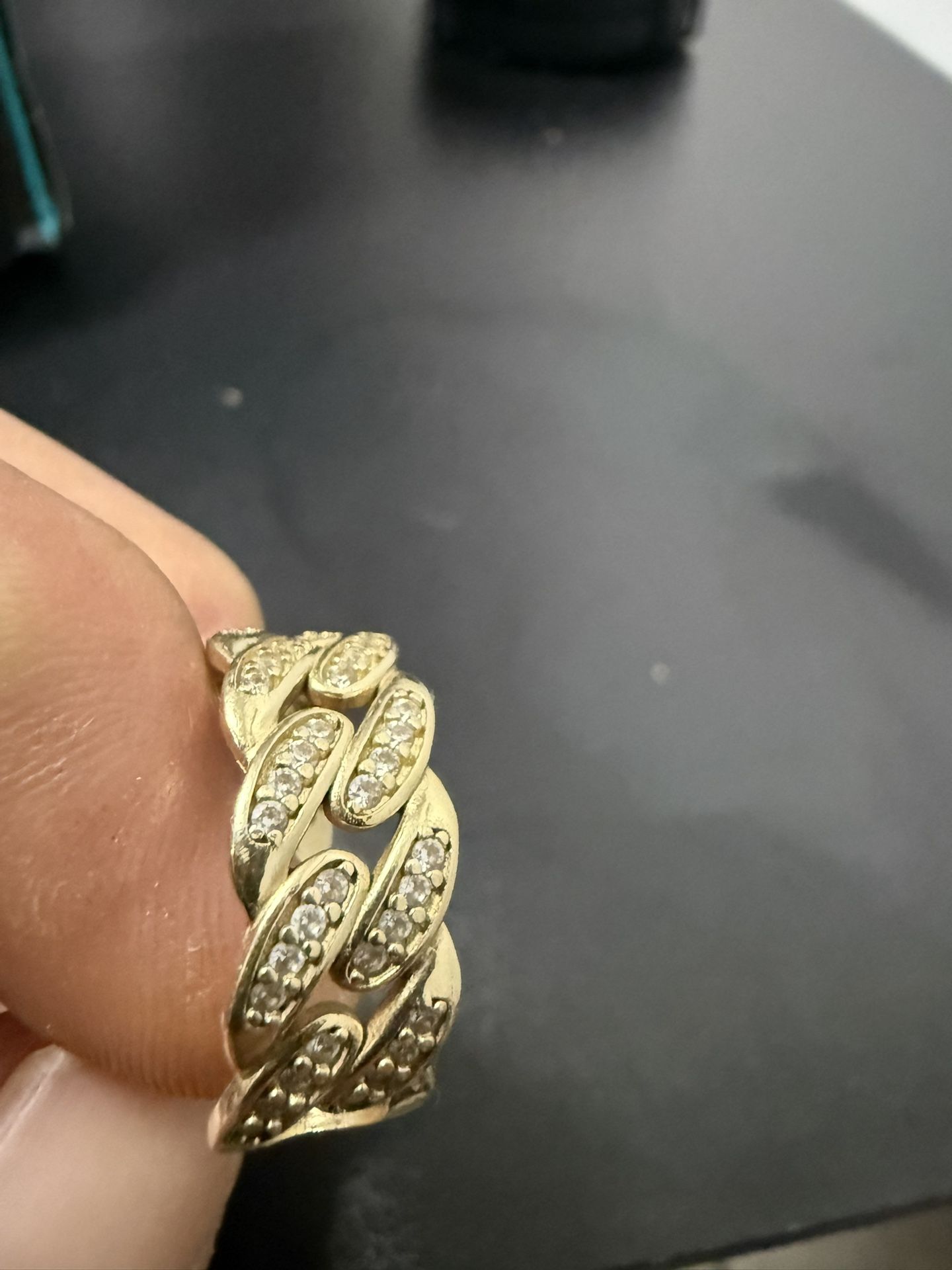 Solid Gold 10k Cuban Ring