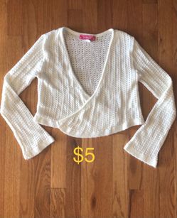 Girls Jacket L 14/16 & Girls White Sweater14/16