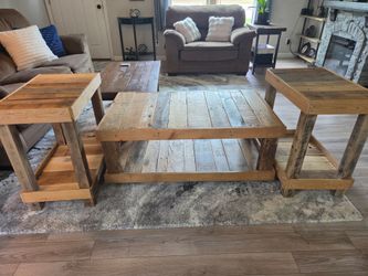 Coffee table and end tables