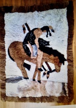 Rare Vintage Alpaca Rug