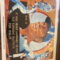 Don Drysdales 58 2/3 Scoreless Inning Streak Mini Poster