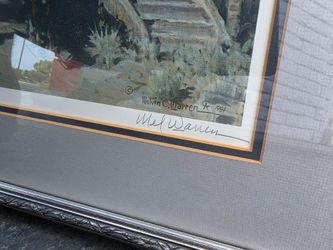 Melvin Warren Night in Chimayo Signed Western Art Print COA