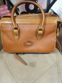 Dooney and Bourke vintage almond color shoulder bag