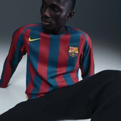 Nike FC Barcelona 2005-06 Long Sleeve Reissue Jersey Size Large