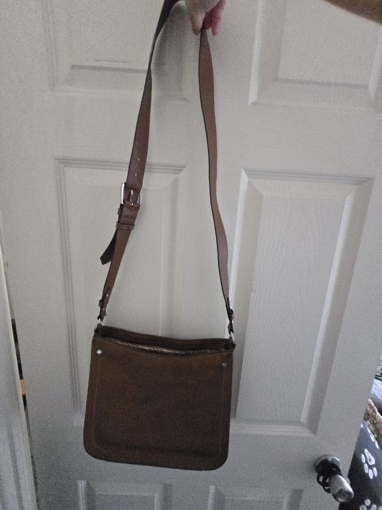 Brown Leather Crossbody
