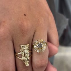 18k Gold And Diamond Engagement Ring 