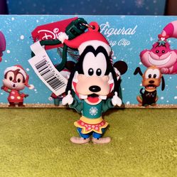 Disney GOOFY  Figural Foam Bag Clip -Christmas Seasonal Series 59 Mystery Pack