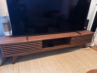 Mid-Century Modern Walnut TV Stand 70 inch