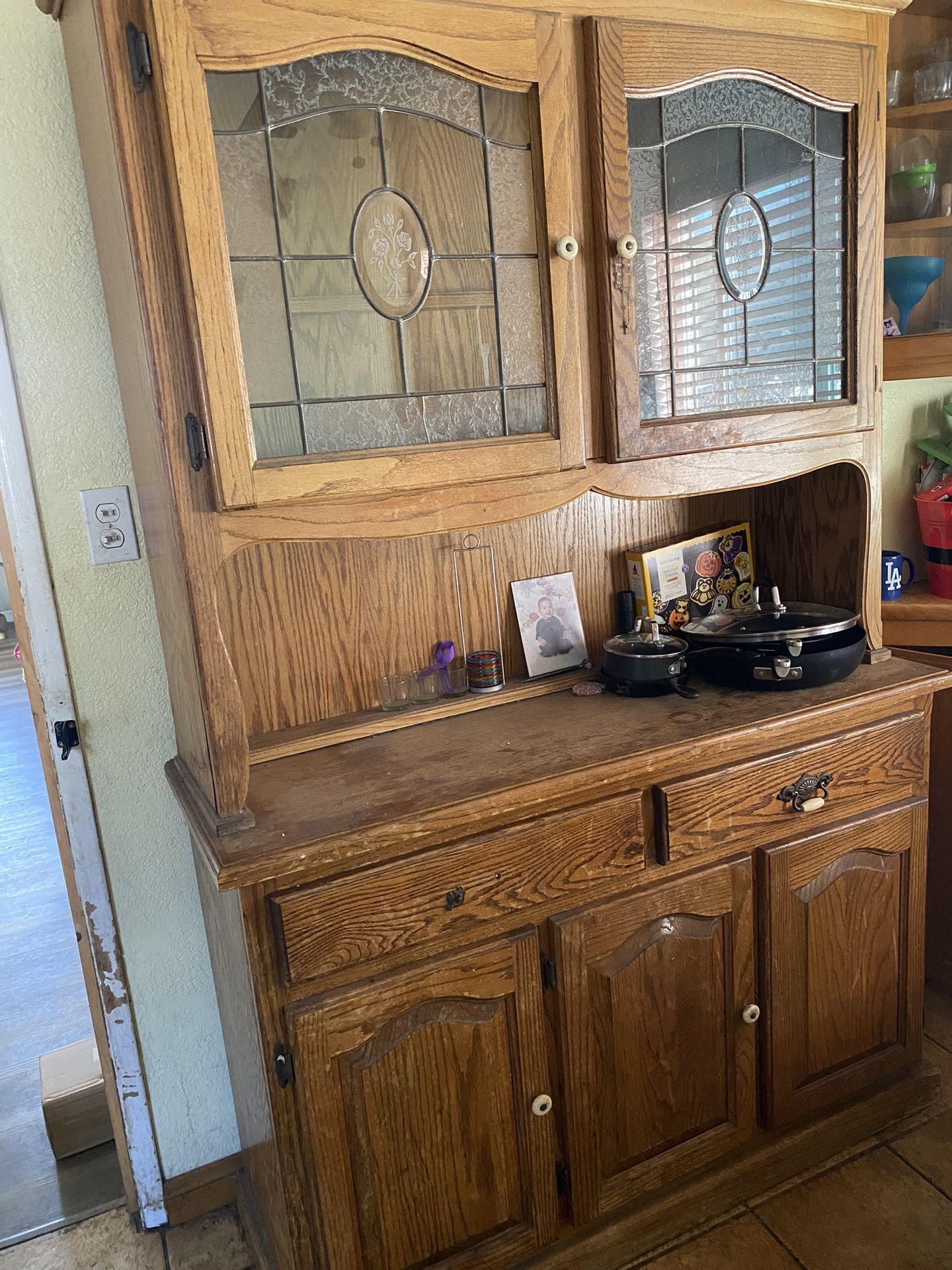 old school curio cabinet just needs some tender loving carem