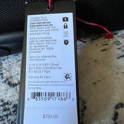 Tumi Suitcase Carry On Luggage 