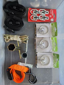 Tie-Down Straps and Cargo Hardware Bundle