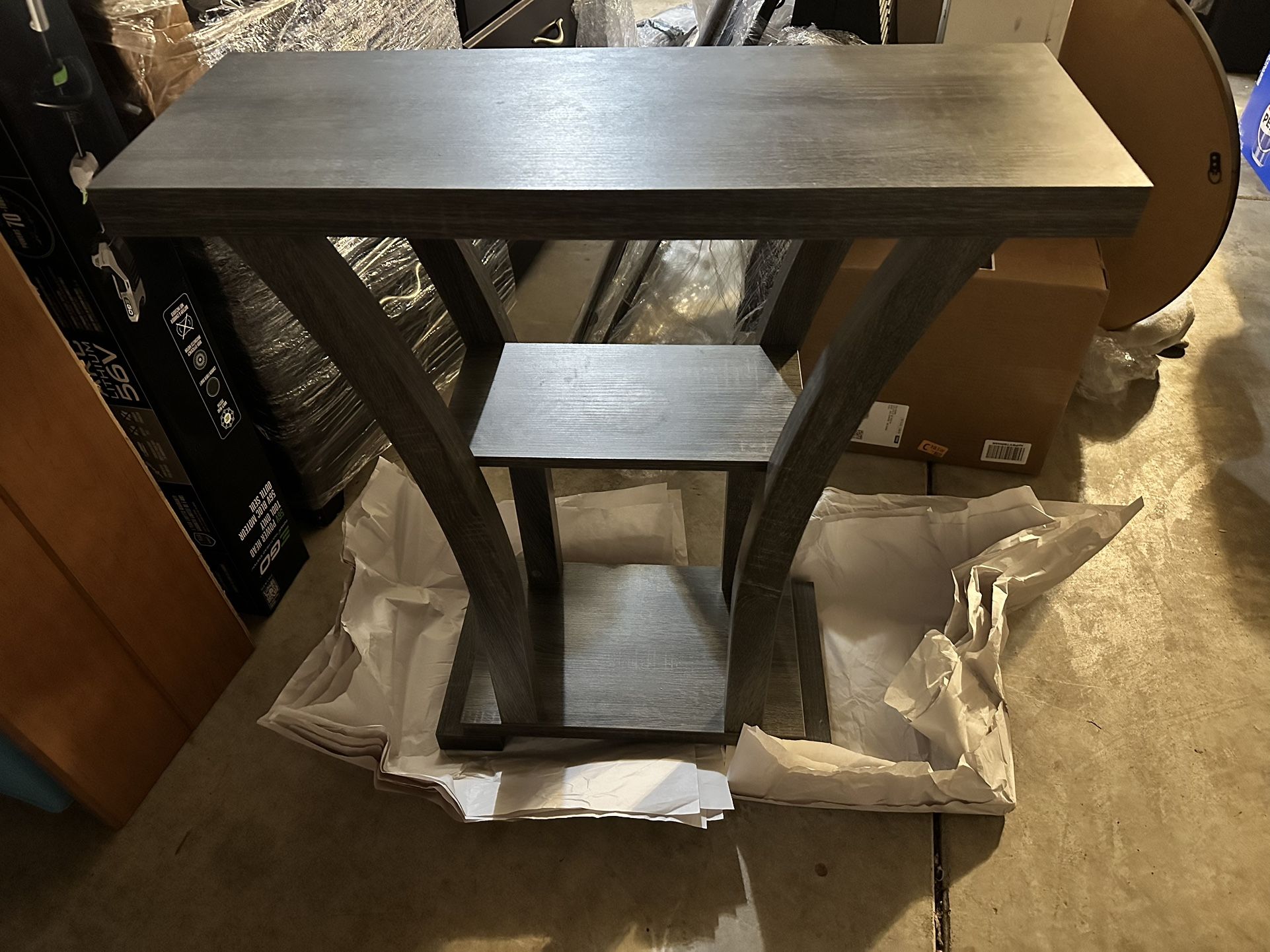 Gray Console Table