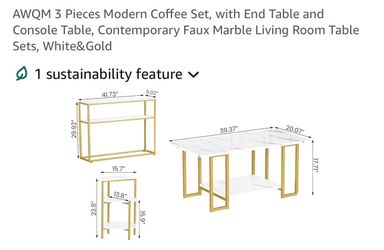 Modern Coffee Set - 3 pieces