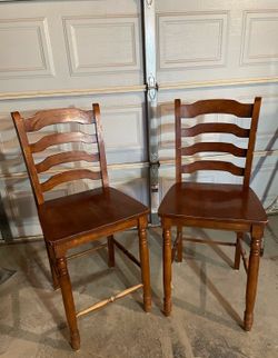 Wooden chairs