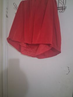 girls red skirt
