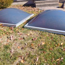 2 Curb Mounted Dome Skylights For Sale