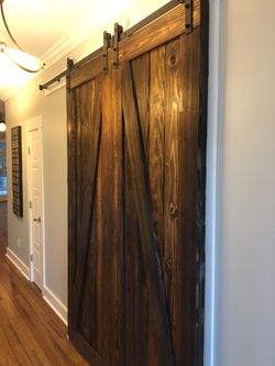 Custom built barn doors