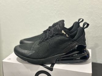 Nike Air Max 270 Triple Black Sneakers Size 9.5 NO LID